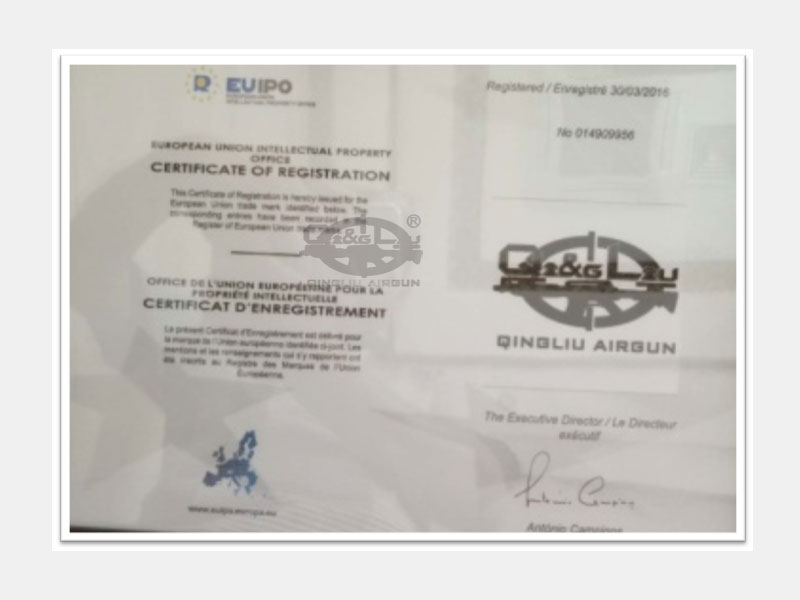 EU trademark certificate